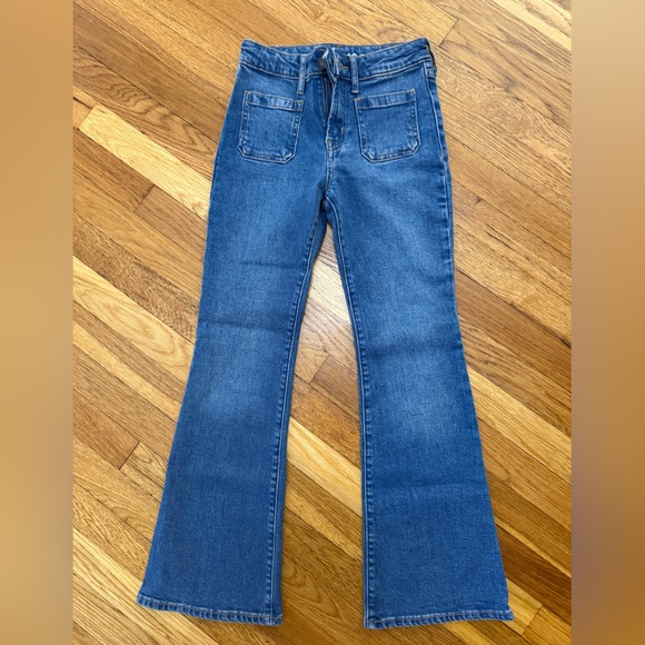 NWOT GAP girls 70’s flare high rise Jeans - Picture 1 of 5